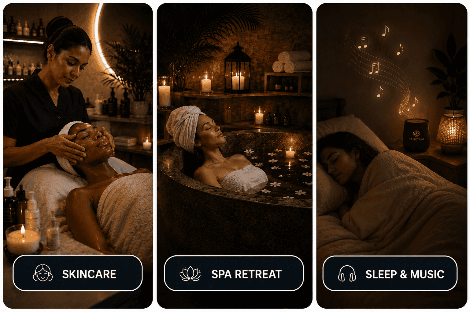 Sanctum calm wellness music environment
